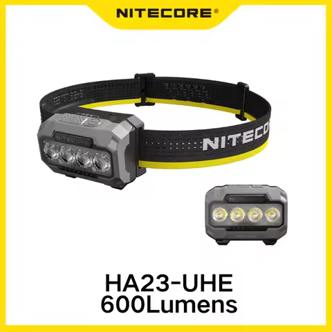 NITECORE HA23 UHE Camping Headlamp 600Lumens 3 Color Temperatures Include 3*AAA Battery Lightweight 