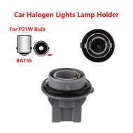 1x Car Halogen Lights Lamp Holder BA15S Bulb Socket 2 Pins Accessories