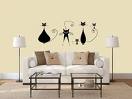 Noble Haughty Cats Cute Kitten Vivid Active Special Creative Art Decoration Wall Sticker Art Design