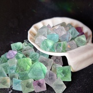 Fluorite Octagonal Crystal Diamond-Shaped Raw Ore (1~4cm) Mixed Color Random Size 50g Gravel Current