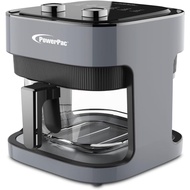 PowerPac Air Fryer, Glass Basket 4.8L Energy - efficient  cooking  appliance  that  reduces  cooking