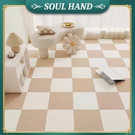SOUL HAND 10Pcs Self Adhesive Carpet Tiles 12x12 Inch Non-Slip Carpet Floor Tiles Flooring Use Easy 