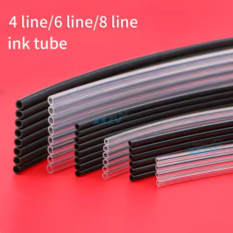 5M Ink Tube for Eco Solvent Printer Hose 4 Line/6 Line/8 Line Rows for UV Flatbed Machine 3x2mm/4x3m
