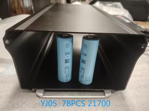 Rack Battery Case 78pcs 21700 Cells EBike Battery Box 36V 48V 52V Ebike Downtube Case