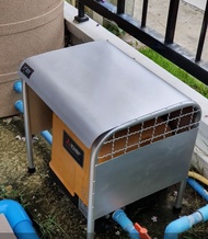 หลังคาปั้มน้ำ สแตนเลส SUS แท้ 304 แบบถังเหลี่ยม ขนาด กxยxส 42x36x45cm.