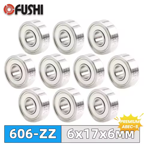 606ZZ Bearing ABEC-5 10PCS 6x17x6 mm Miniature 606Z Ball Bearings 606 ZZ EMQ Grade Z3 V3 For Makefr