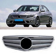 Car Front Bumper Upper Grille Racing Grilles ABS Radiator Mesh Grill For Mercedes-Benz C-Class W204 C300 C280 C200 C350