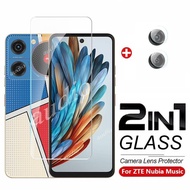 Nubia Music 2 4G 2in1 Tempered Glass Full Screen Protector Film with Camera Lens Protector For ZTE N