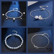 KADER JEWELRY Silver Tangan Diamond Bracelet Original Gelang Moissanite Perempuan Bangle 925 Fashion Women Rantai M146