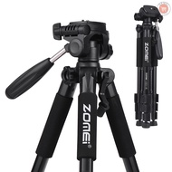 ZOMEI Q111 142cm/56 Inch Lightweight Portable Aluminum Alloy Camera Travel Tripod with Quick Release Plate/ Carry Bag for Canon   DSLR Smartphone  [24NEW]