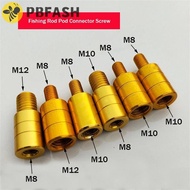 PBFASH Net Head Adapter 10mm to 8mm Fishing Accessories Net Handle Adaptor Thread Adaptor M8/M10/M12
