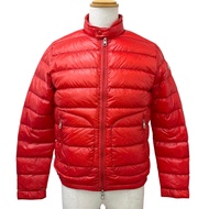 成色極佳 □ MONCLER 41091413549953029 ACORUS GIUBBOTTO Logo Patch Light Down Jacket RED 1 Authentic Men's