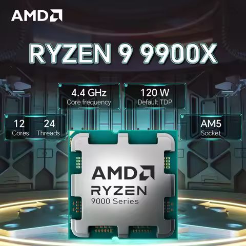 AMD Ryzen 9 9900X R9 9900X 4.4GHz 12-Core 24-Thread 4NM L3=64M Processor 120W DDR5 Socket AM5 NEW bu