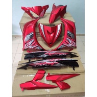 coverset yamaha 135lc v2 v3 v4 MERAH ROBOT HLY
