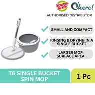 3M Scotch Brite T6 Single Bucket Spin Mop