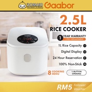 GAABOR 2.5L 400W RICE COOKER GR-S25D