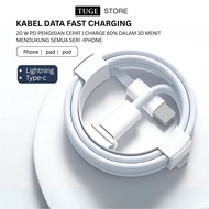 IPHONE TUGE Fast Charging Cable Type C to Lightning USB Charger Cable 3 in 1 Meter Converter Type C 