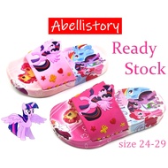 [ABELLISTORY] Kids Girl My Little Pony Cartoon Sandals Shoes 24-29