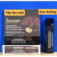 (Returned) Combo (With Split Lips) Dak Lak cocoon Coffee Lip Scrub 5g + cocoon Coconut Oil Lip Balm 5g