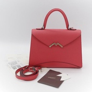 Moynat 莫奈 Gabrielle PM 杜鵑紅 小牛皮 單肩包 手提包 專櫃 137,000