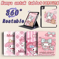 Samsung Galaxy Tab A9+ 11"/S10 11"/S9 11"/S7 FE 12.4"/S9 FE+ 12.4" A11+ 11"- 360 Rotation bebas + Fo