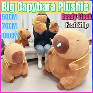 (Ready Stock) Cute capybara plush patung capybara besar 100cm patung capybara besar 50cm capybara st