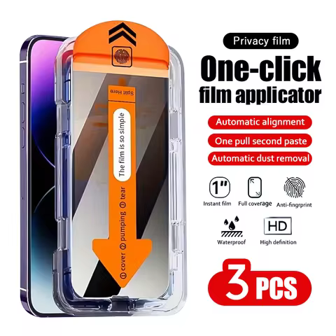 1-3PCS 8K HDR Dust Free Glass For iPhone 17 16 Pro Max 15 14 11 12 13 Scratch-Proof Dust-Free Instal