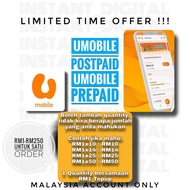 Umobile Prepaid & Postpaid | Topup Umobile | Umobile murah | U Mobile Reload | U Mobile Bill Payment