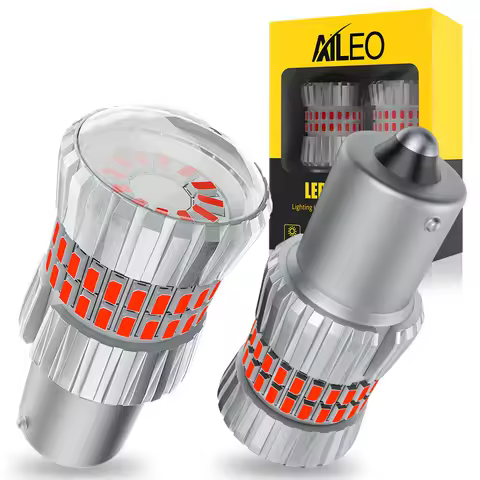 AILEO P21W LED P21W Car Signal Lamp Bulbs P21/5W Led White Red Amber Bright Brake Reverse Tail Light