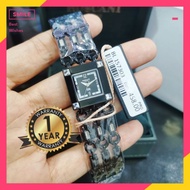 Roscani Square Bangle Women Watch Jam Petak Quartz