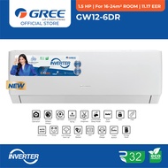 Gree 1.5HP Wall Mounted Type Inverter Aircon GW12-6DR-I/GW12-6DR-O