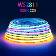 Ws2811 COB rgbic đèn dải Led 360 576 720LED/M địa chỉ SPI Giấc Mơ Màu linh hoạt ws2812b dây ruy băng