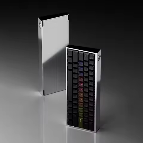 Tofu60 Redux V2 Aluminum Case KBDfans Custom Keyboard Shell Knife Grained GH60 Magnetic Axis Wooting