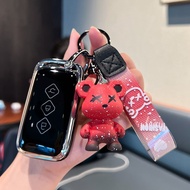 For Wuling ALVEZ CE ALVEZ SE Premium Silver Edge Car Remote Key Cover Case