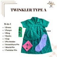 Twinkler Scout Type A Complete Set of Scout of Uniform for Girls | BZ Daily Store