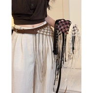 ((Taiwan Shipment) Bohemian Belt Extended Belt Ethnic Style Belt Bohemian Tassel Western Denim Acces