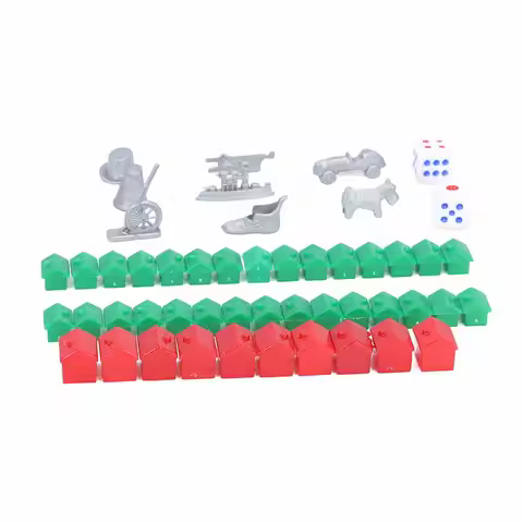 Hotel Game Replacement Pieces Plastic Houses Piece Supplement Accessories Board Game Set for Monopol