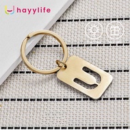GANTUNGAN Hayylife Keychain Accessories With Alphabet Letters Made of Gold Metal HL-FCF875