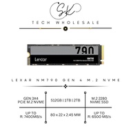 [SK TECH] LEXAR NM790 512GB | 1TB | 2TB | 4TB M.2 NVME GEN 4 SSD SOLID STATE DRIVE 5-YEARS LIMITED W