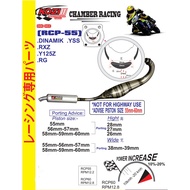KOZI RCP-55 Chamber Racing Exhaust Pipe for Dinamik YSS YSS2 RXZ Y125Z RG