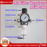 (Dalam Stok Dikirim Dari Jakarta) Air Filter Regulator AFR2000 Angin Single Mini Air Filter Control 