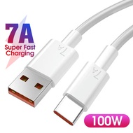 Mione 7A Type C Cable Super Fast Charging Cable 120W USB Type C Data Charger Cable For Xiaomi HUAWEI