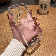 Butterfly halo dyeing Space Phone Case For iPhone 7 8 Plus XS MAX X XR 14 Pro Max 11 12 13 15 Pro Max SE 2020 Cover Shockproof Clear