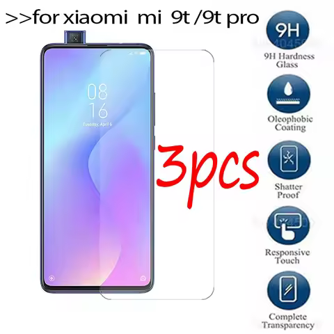 3pcs tempered glass for xiaomi poco m3 m 3 screen protector for xiaomi 9T pro 9 t 9tpro mi 9t safty 