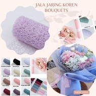 1 Roll Korean Flower Bouquet Mesh Net Paper Spider Net Roll Mesh Polynet Flower Wrapping Paper Korea