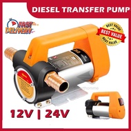 🔥Electric Fuel Pump 750W 12V/24V Electric Oil Transfer Pump Self-priming Extractor Pump for Diesel/K