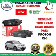 Proton X70 Geely Boyue - Genuine TRW ATEC Pair Rear Brake Pads Set Brek Pad Belakang Sepasang - GDB3