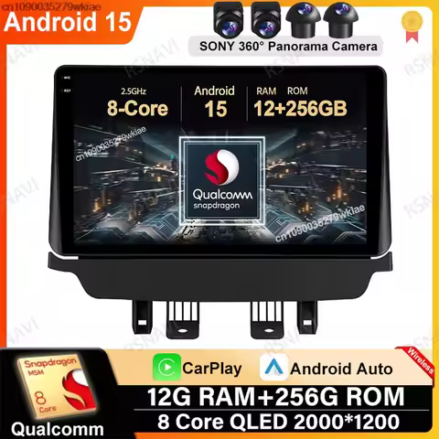 Android 15 For Mazda CX-3 CX3 Mazda 2 DK 2014 - 2017 2018 2019 2020 2021 Head Unit 5G WIFI Wireless 