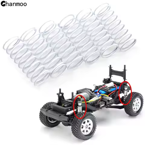 6Pcs Metal Shock Springs Compression 40*16mm for 1/10 RC Car Tamiya XV01 XV02 WR02 GF01 G601 TD4 TRF