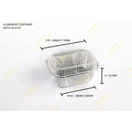 4330 ALUMINIUM FOIL TRAY WITH LID 10PCS/PKT X 5PKT